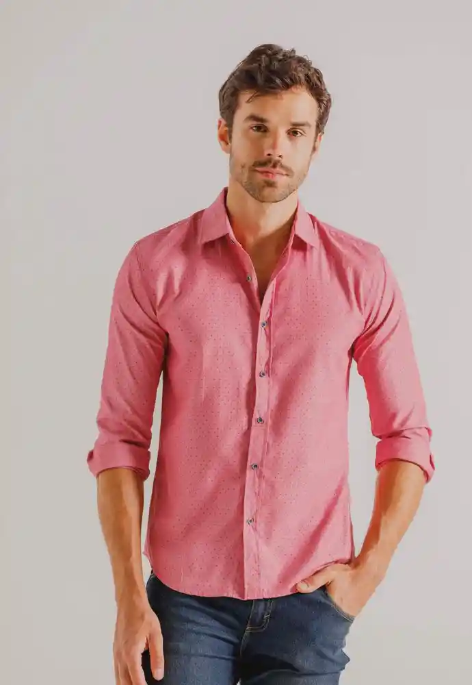 Camisa Manga Larga S-rojo
