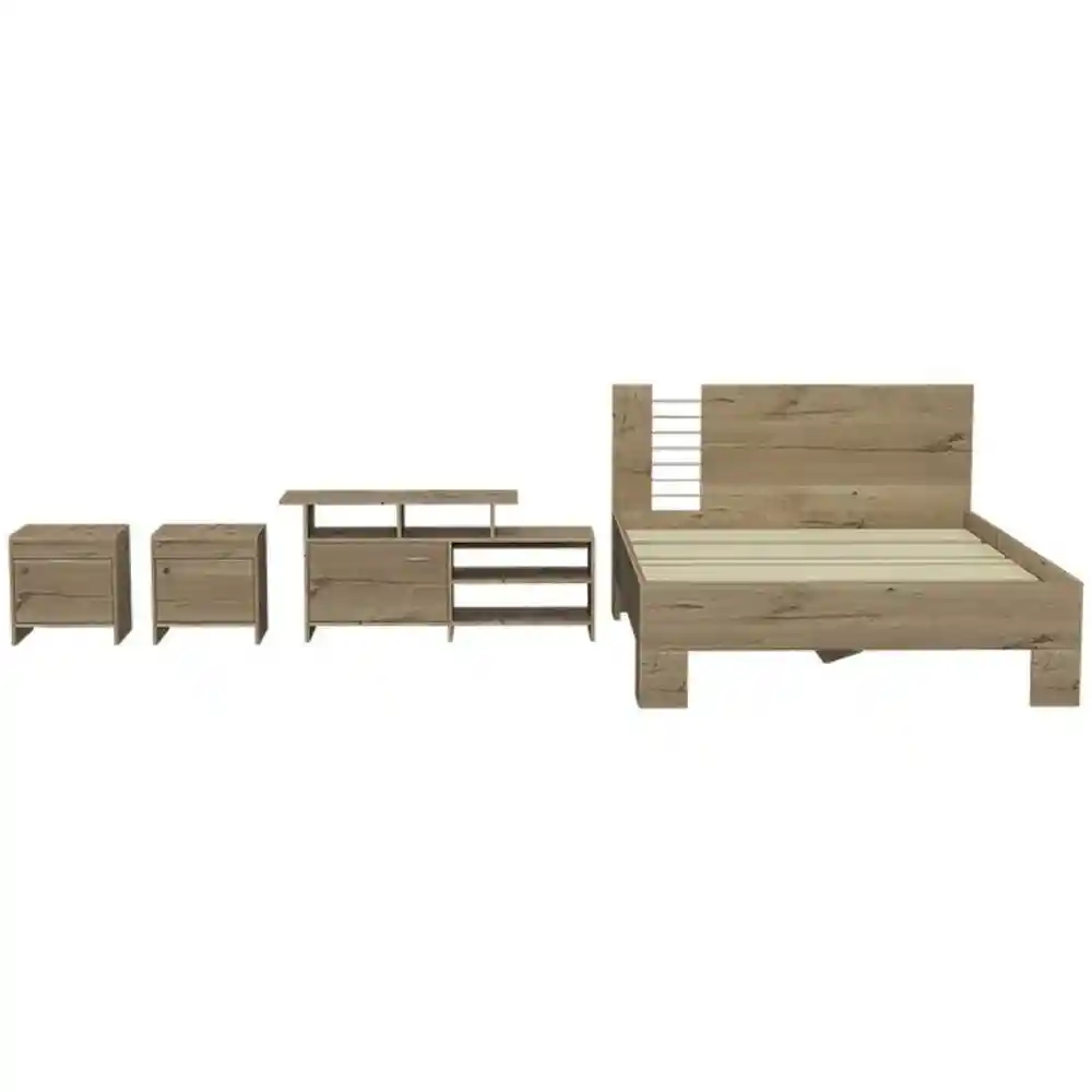 Cama Atlantis Duna 140 C M Tv Ekonomodo Design Ekmcm04d