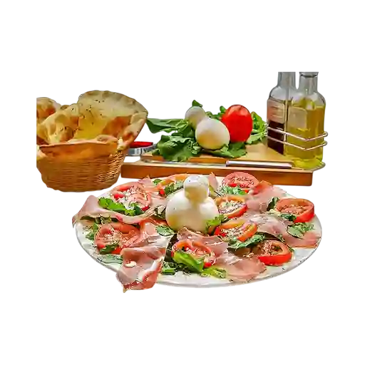 Burrata y Serrano
