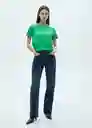 Camiseta Chalaca Verde Talla M Mujer Mango