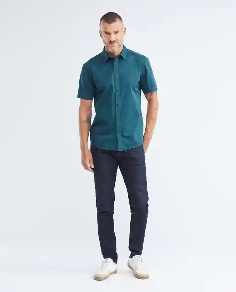 Duotone Duck Shirt M/c Verde Galloway Ultraoscuro Talla Xxl Hombre Chevignon