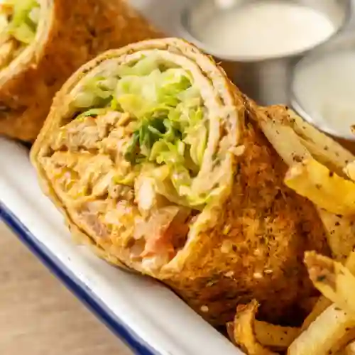 Shawarma de Pollo con Papas