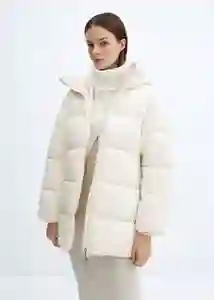 Abrigo Anorak Tokyo Offwhite Talla M Mujer Mango