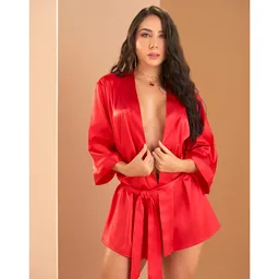 Kimono Rojo Cereza Lingerie