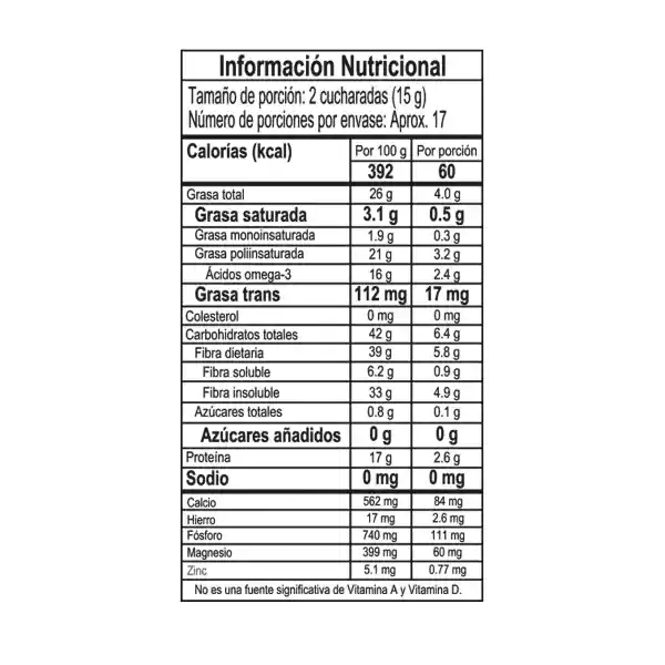 Chía en Grano Doria x 250 g