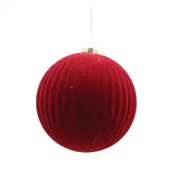 Navilandia Bola Terciopelo Líneas Roja
