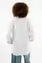 Camisa Manga Larga Blanca Para Mujer