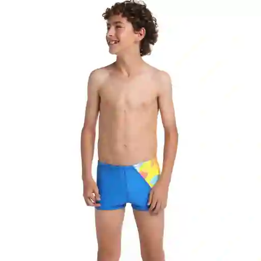 Pantaloneta de Baño Aquashort Punch Palm Junior Masculino Azul-10