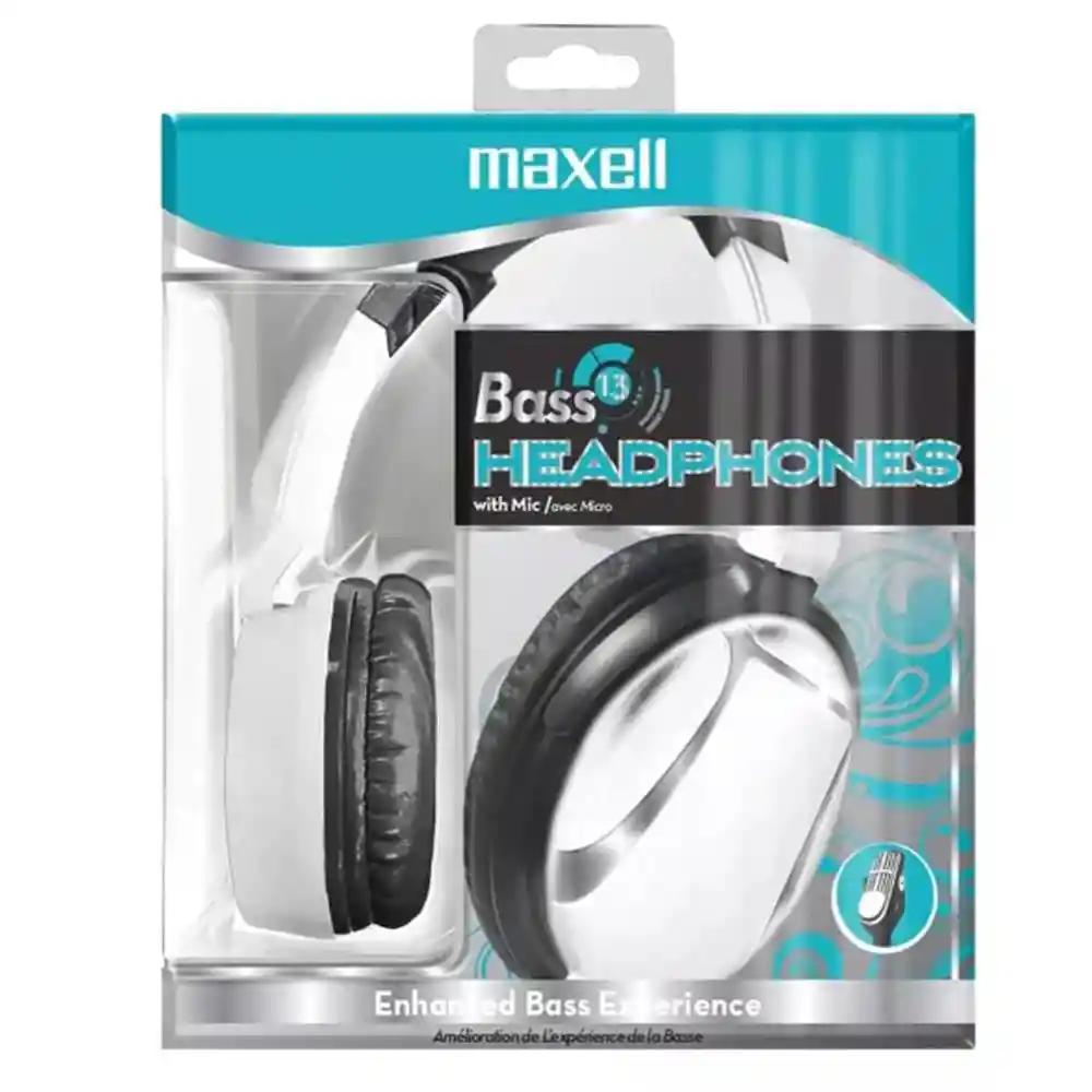 Diadema Maxell Bass B13 Blanco