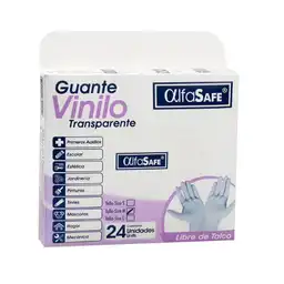 Alfa Safe Guantes Vinilo Transparente 
