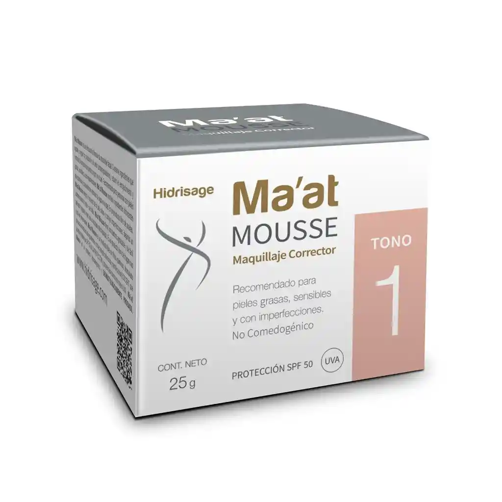 Hidrisage Maquillaje Corrector Mousse Maat Proteccion FPS 50