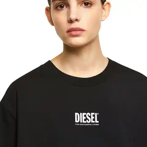 Diesel Vestido D-Bowi-Smallogo Negro Talla M