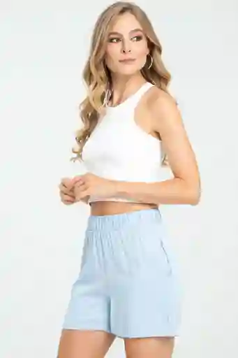 Short Elastico Color Azul Claro Talla 10 Ragged