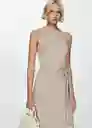 Vestido Lapi-h Beige Talla M Mujer Mango