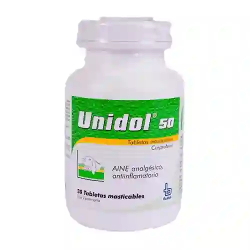 Unidol Tabletas Masticables de Uso Veterinario (50 mg)