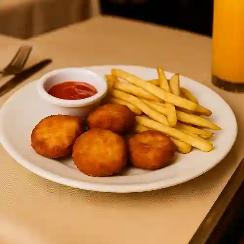 Nuggets con Papas