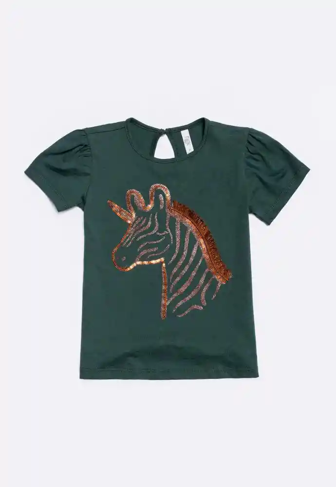 Camiseta Manga Corta 5t-verde