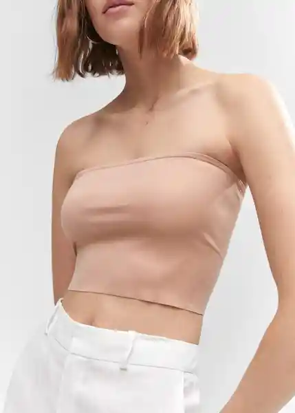 Top Tomi Nude Talla S Mujer Mango