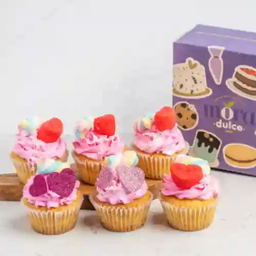 Caja 6 Cupcakes