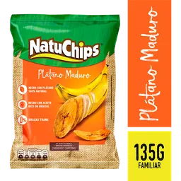 Natuchips snacks de plátano maduro