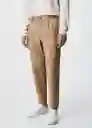 Pantalón Etna Camel Talla 42 Hombre Mango