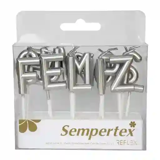 Velas Letras Feliz Cumpleanos Metal Sempertex 7703340394251