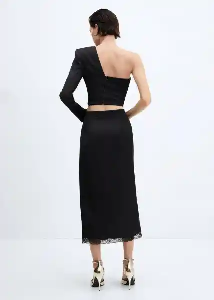 Falda Lynch Negro Talla S Mujer Mango