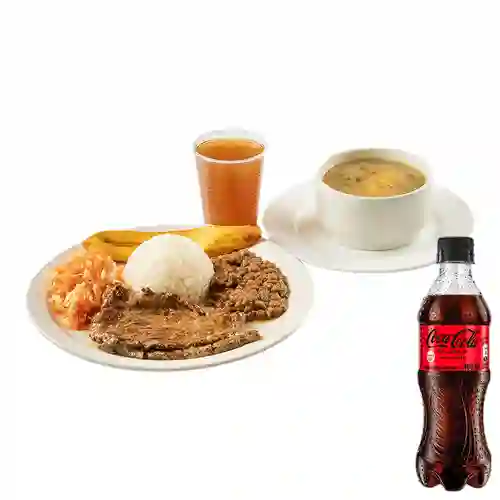 Combo Carne Asada + Coca Cola Sin Azúcar 400 ml