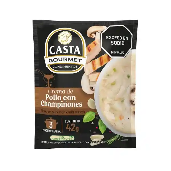Casta Gourmet Crema de Pollo Con Champiñones