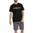 Camiseta Manga Corta Speedo Formula Hombre Negro-l