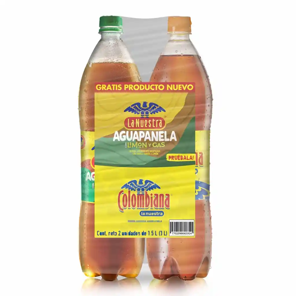 Gaseosa Colombiana + Aguapanela Gratis Pet 1.5 L