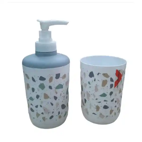 Set Dispensador de Jabón + Vaso Confeti PP0473AA2