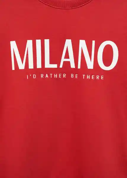 Buzo Sudadera Milano Rojo Talla 22 Niñas Mango