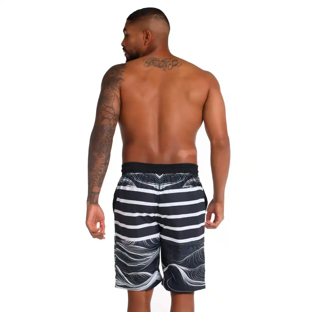 Pantaloneta French Seam 22 Pulgadas Hombre Negro-s