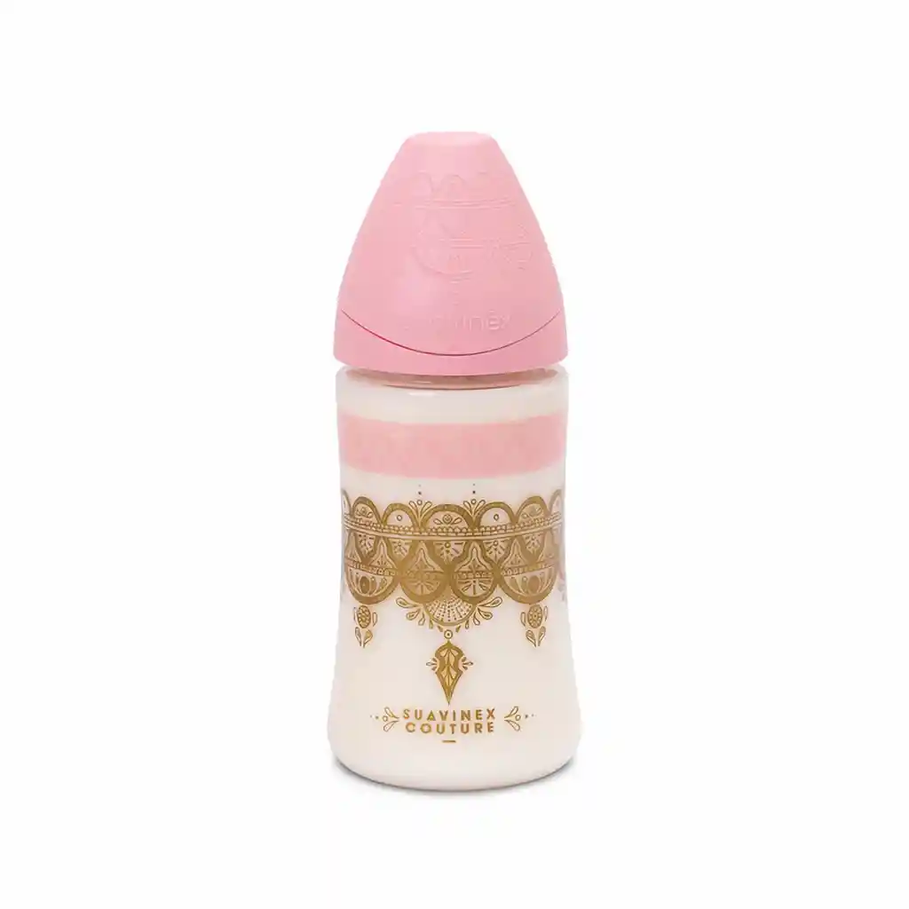 Suavinex Biberón Couture 3 Posiciones Rosado