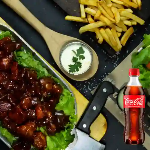 Combo Costillas Bbq 500 gr + Coca Cola Original 400 ml