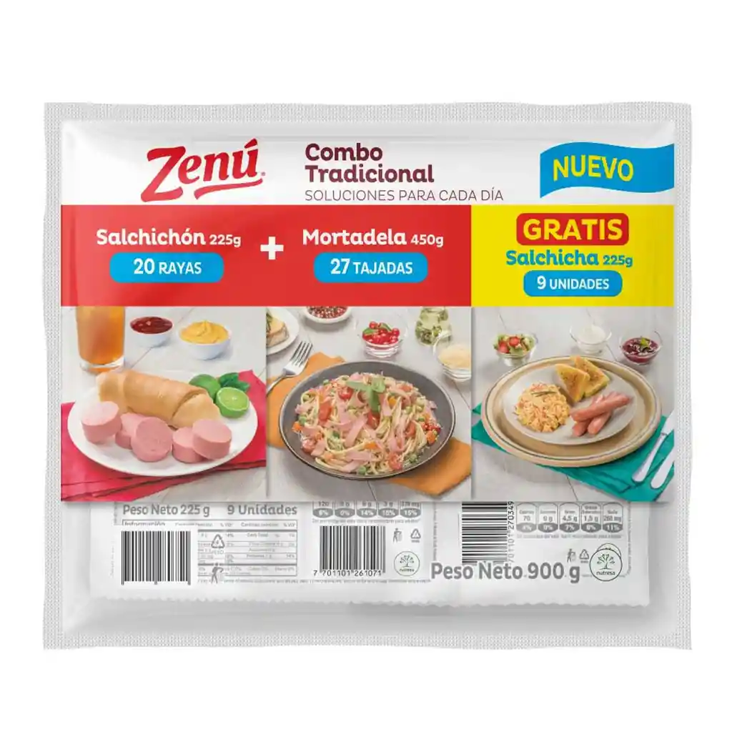 Zenú Combo Tradicional Gratis Salchichas