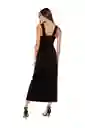 Vestido Largo Negro Para Mujer Jalina