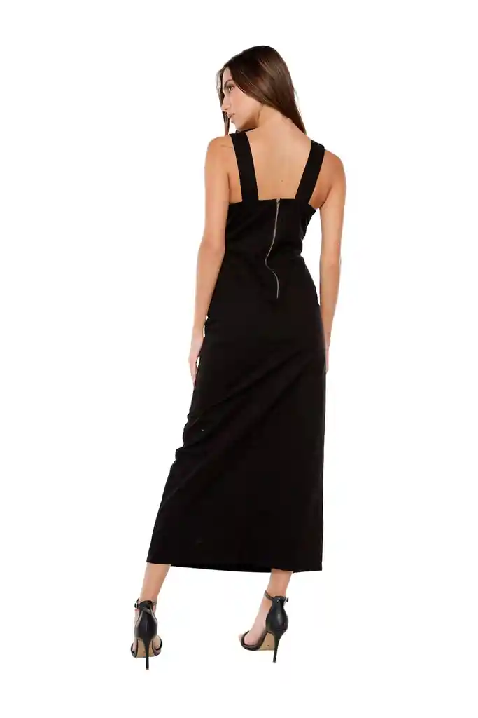 Vestido Largo Negro Para Mujer Jalina