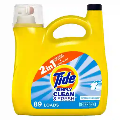Tide Detergente Líquido Simplemente limpio y fresco