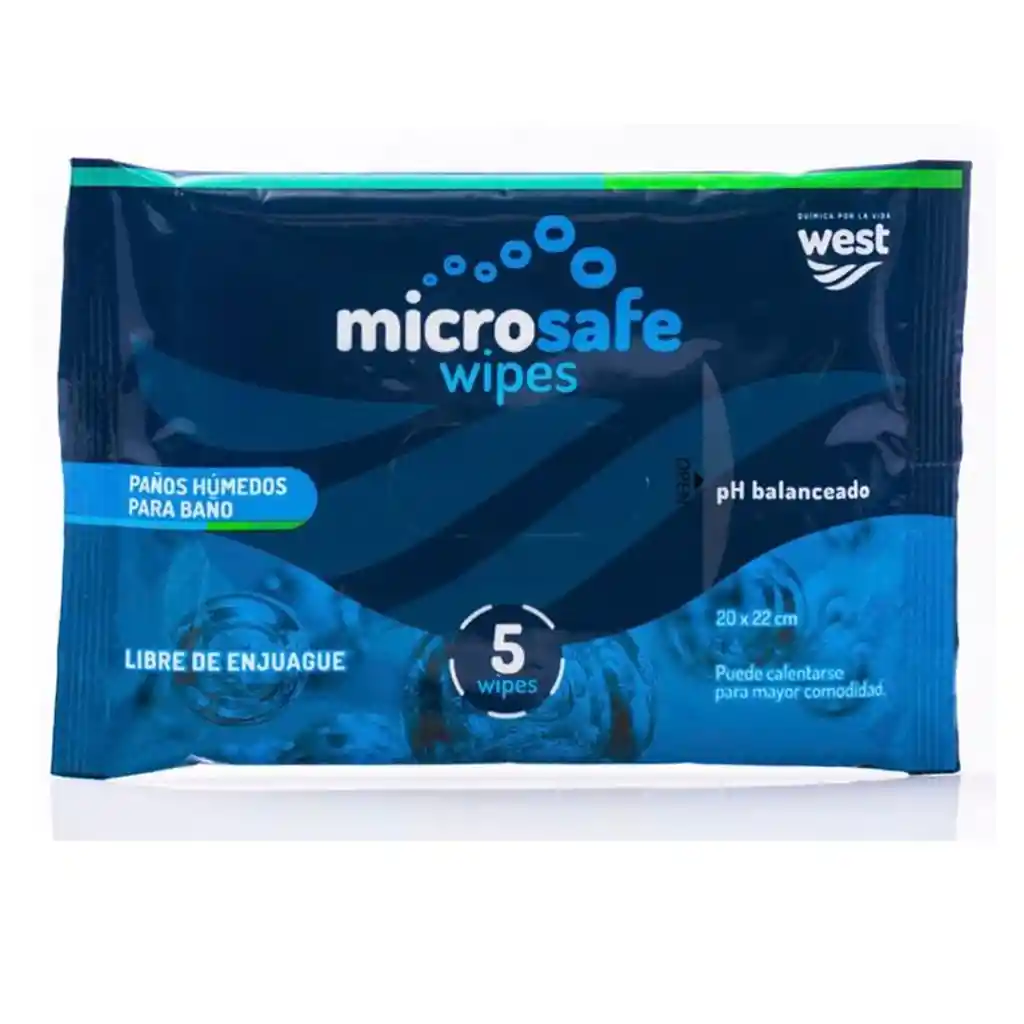Panos Humedos Para Bano Libre de Enjuague West Microsafe