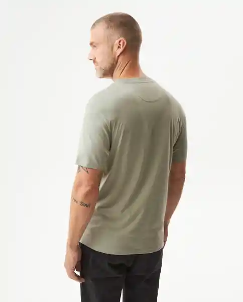 Camiseta Básica Cuello U Verde Myrica Oscuro XL Chevignon