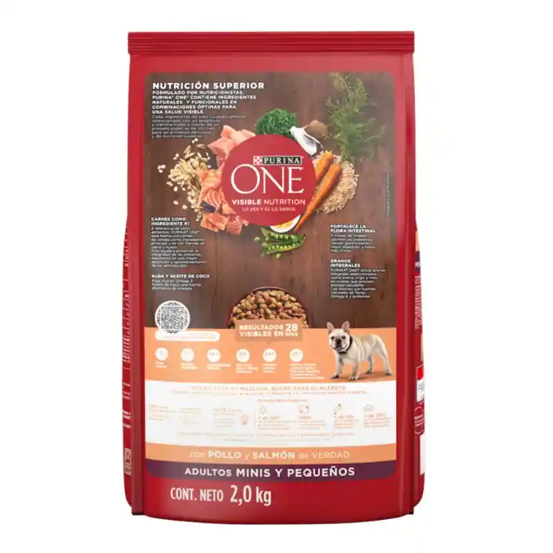 Comida para perro Purina One adultos minis y pequeños Pollo y Salmón X 3,5kg
