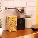Contenedor de Alimentos Pet Cuadrada 1800 mL Miniso