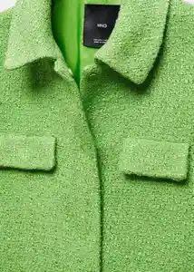 Chaqueta Nápoles Verde Talla M Mujer Mango
