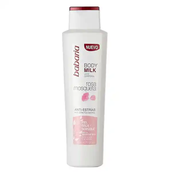 Crema Babaría Body Milk Rosa de Mosqueta Anti Estrías