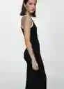 Vestido Tini Negro Talla S Mujer Mango