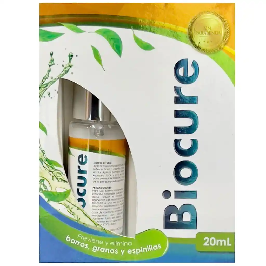 Biocure Crema Facial Previene Barros Granos y Espinillas