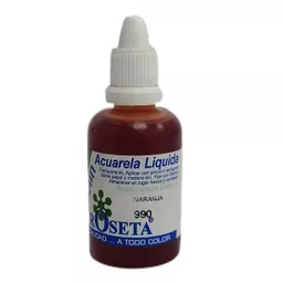 Roseta Acuarela Liquida Color Naranja 990