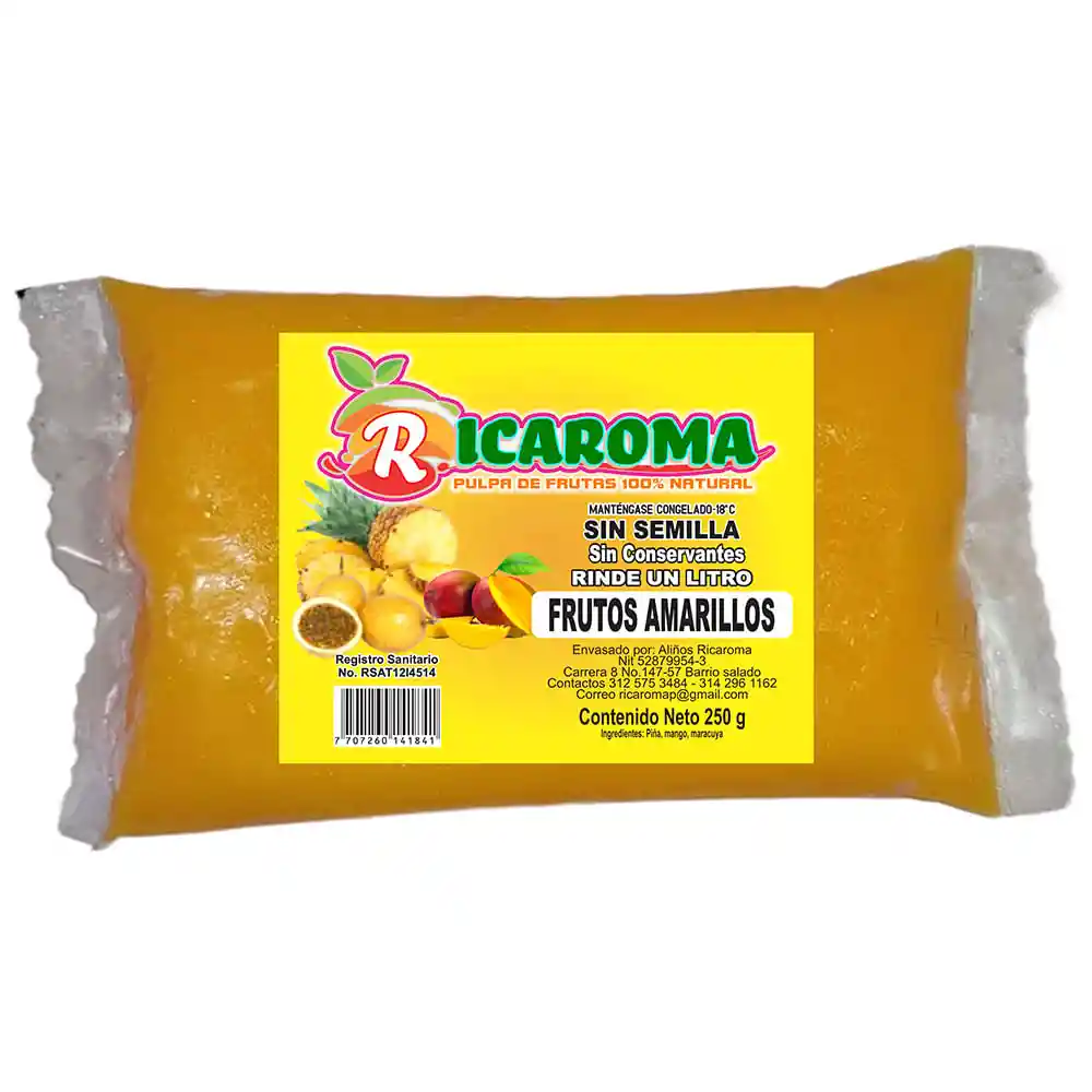 Pulpa Fruta Ricaroma Mango X250 G